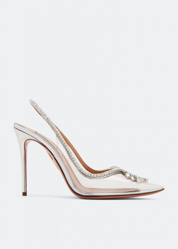 

Туфли AQUAZZURA Seduction crystal pumps, нейтральный