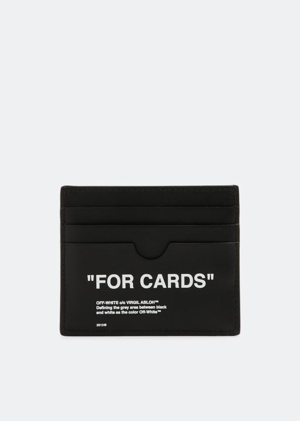 

Картхолдер OFF-WHITE Quote cardholder, черный