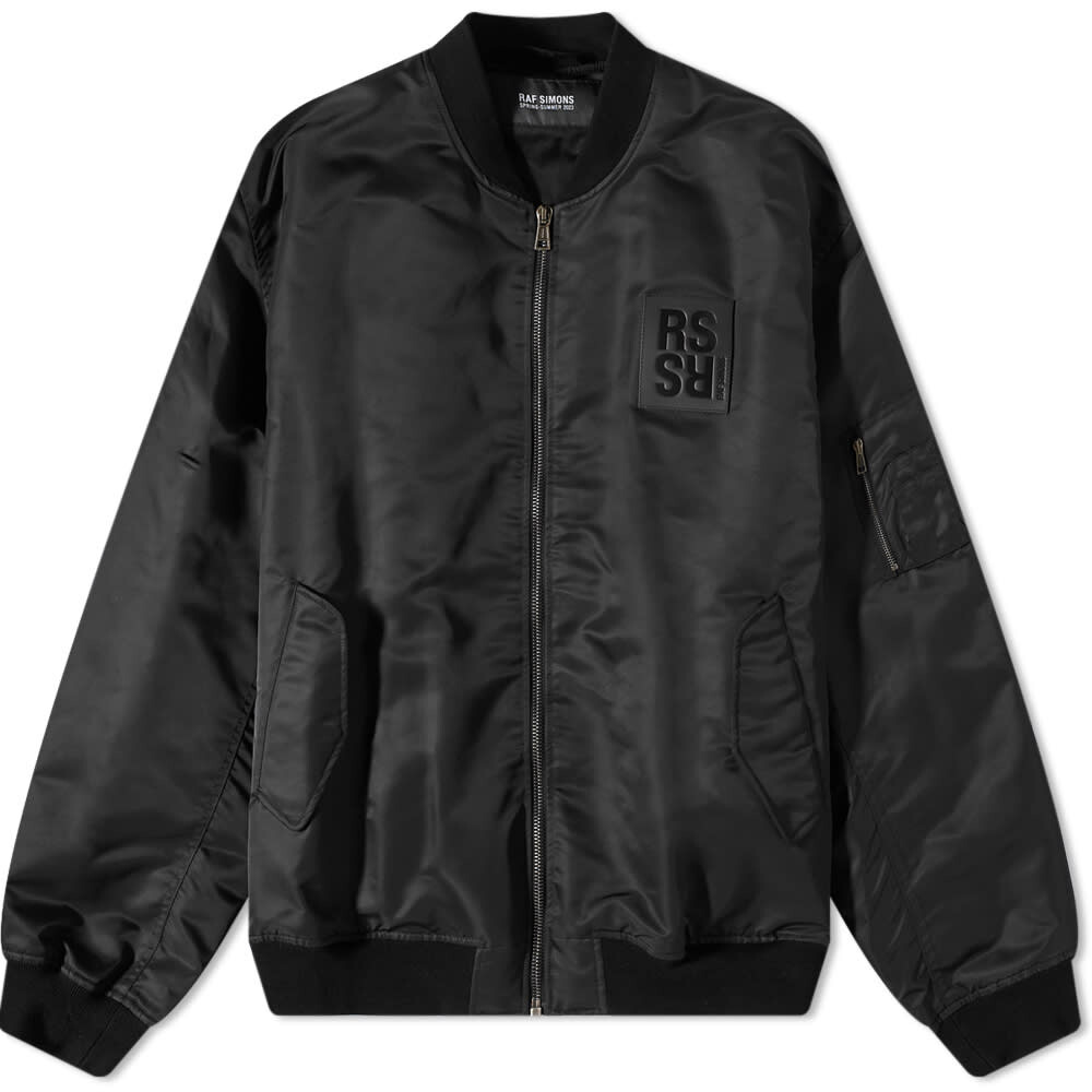 

Классический бомбер с кожаной нашивкой Raf Simons