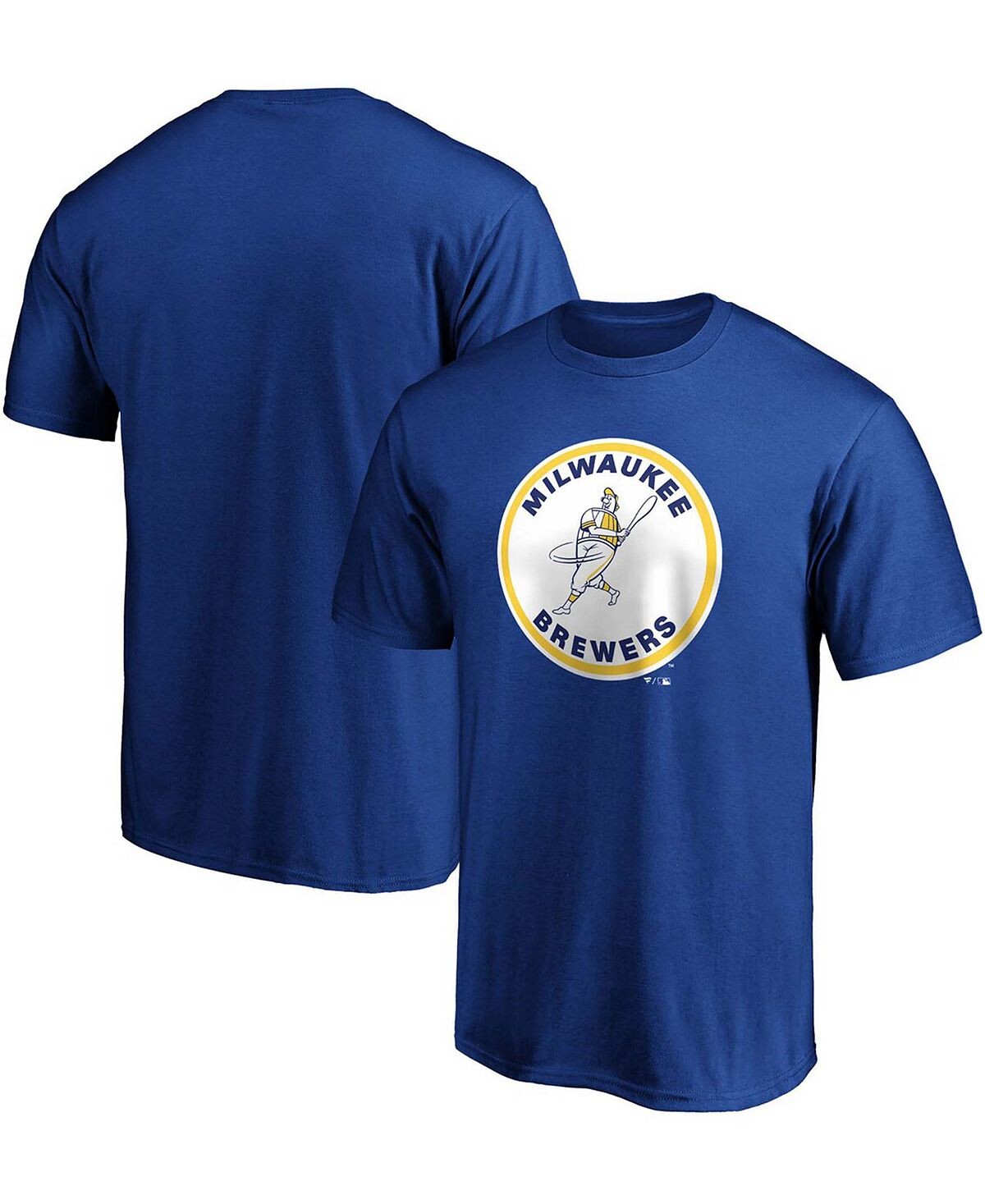 

Мужская футболка royal milwaukee brewers cooperstown collection forbes team Fanatics
