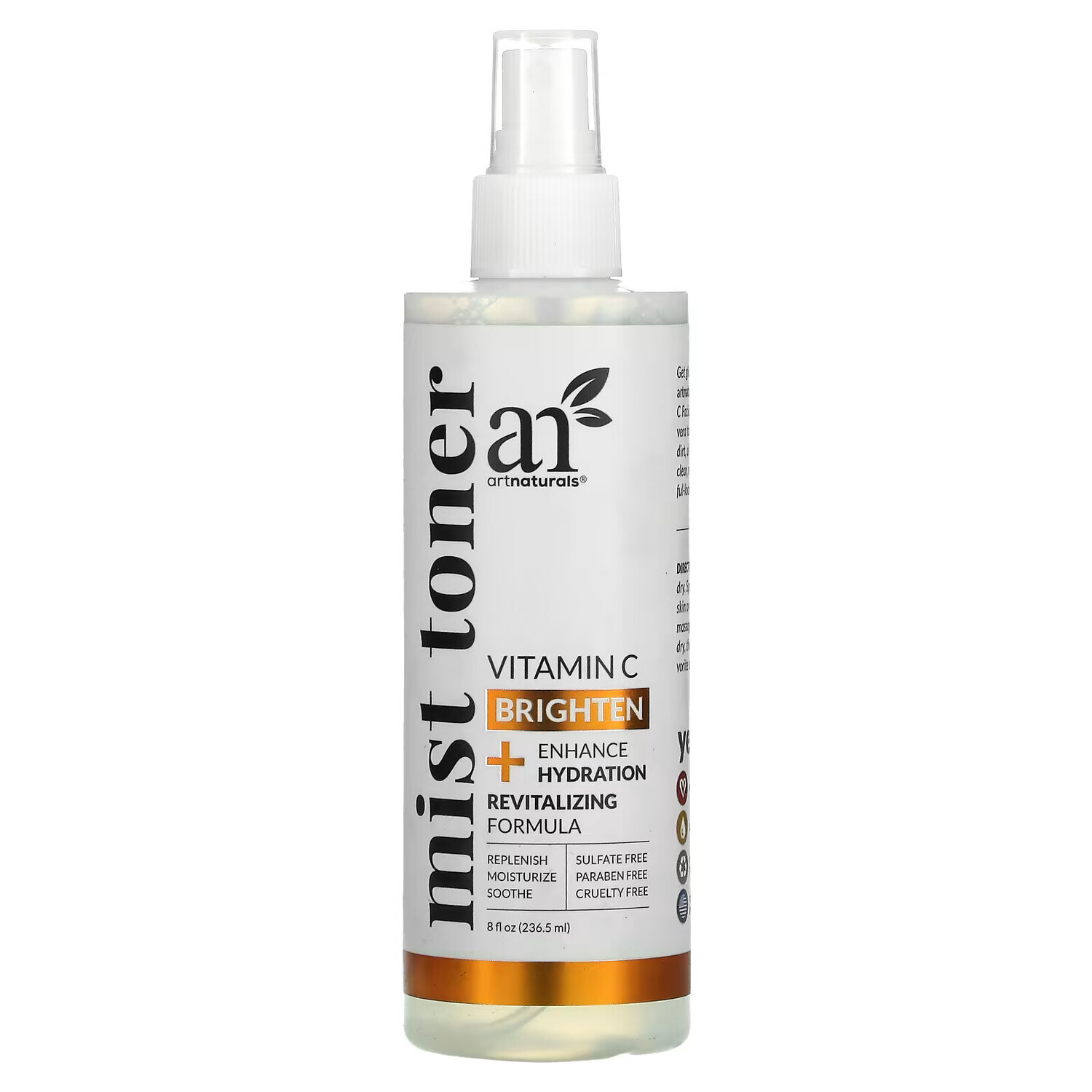 

artnaturals, Mist Toner, восстанавливающая формула с витамином C, 236,5 мл (8 жидк. Унций)
