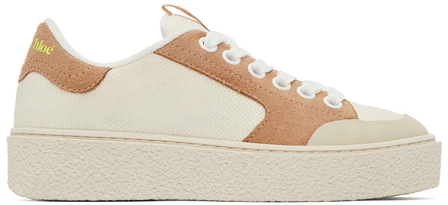 

Коричневые и Off-White кроссовки Sevy See by Chloé