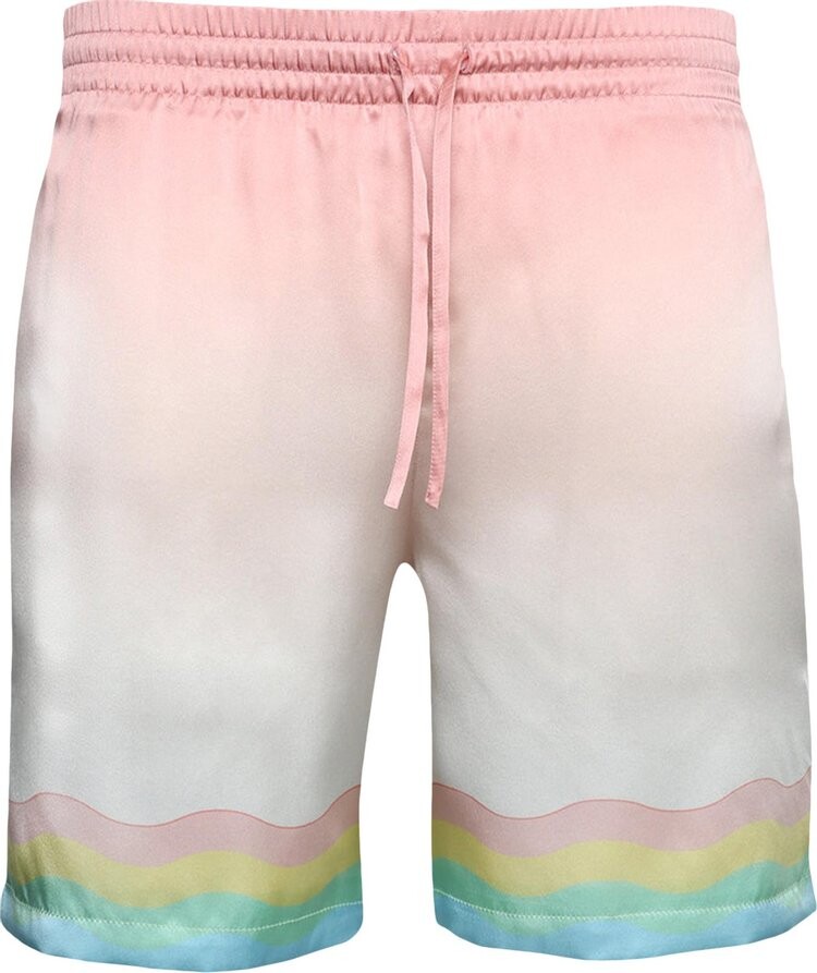 

Шорты Casablanca Silk Shorts With Drawstrings 'Arts Club', белый