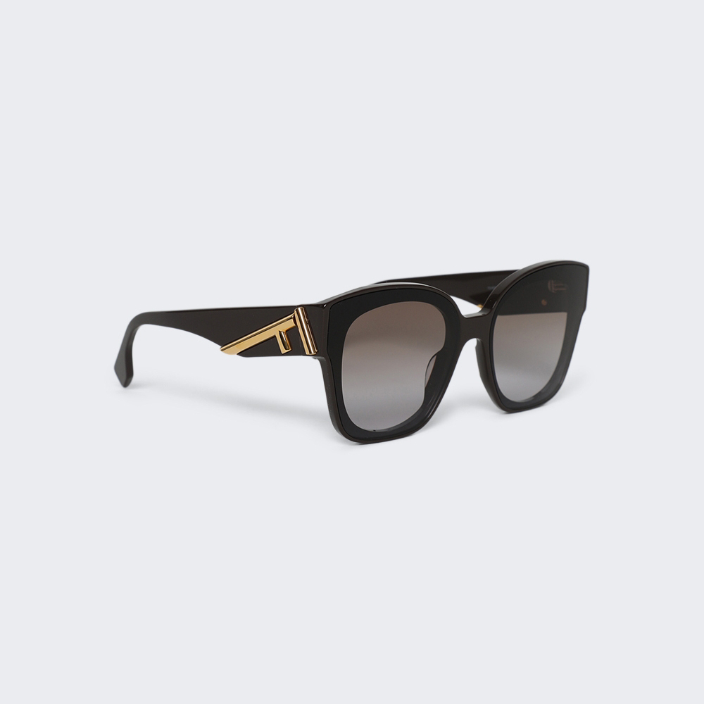 Солнцезащитные очки Fendi First, коричневый солнцезащитные очки zara square коричневый