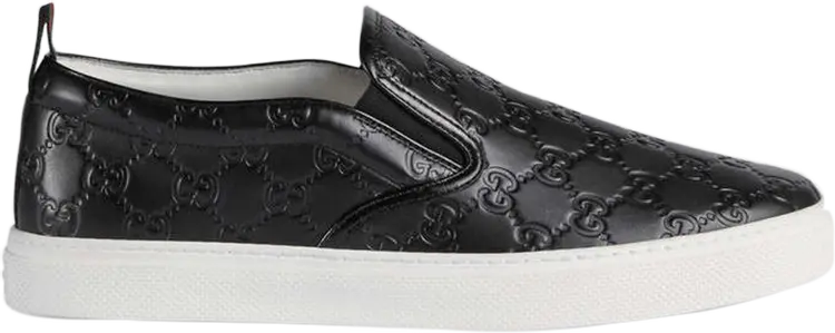 

Кроссовки Gucci Signature Slip-On Sneaker, черный