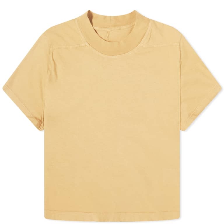 Футболка Rick Owens DRKSHDW Cropped Level, желтый футболка rick owens drkshdw cropped small level pearl кремовый