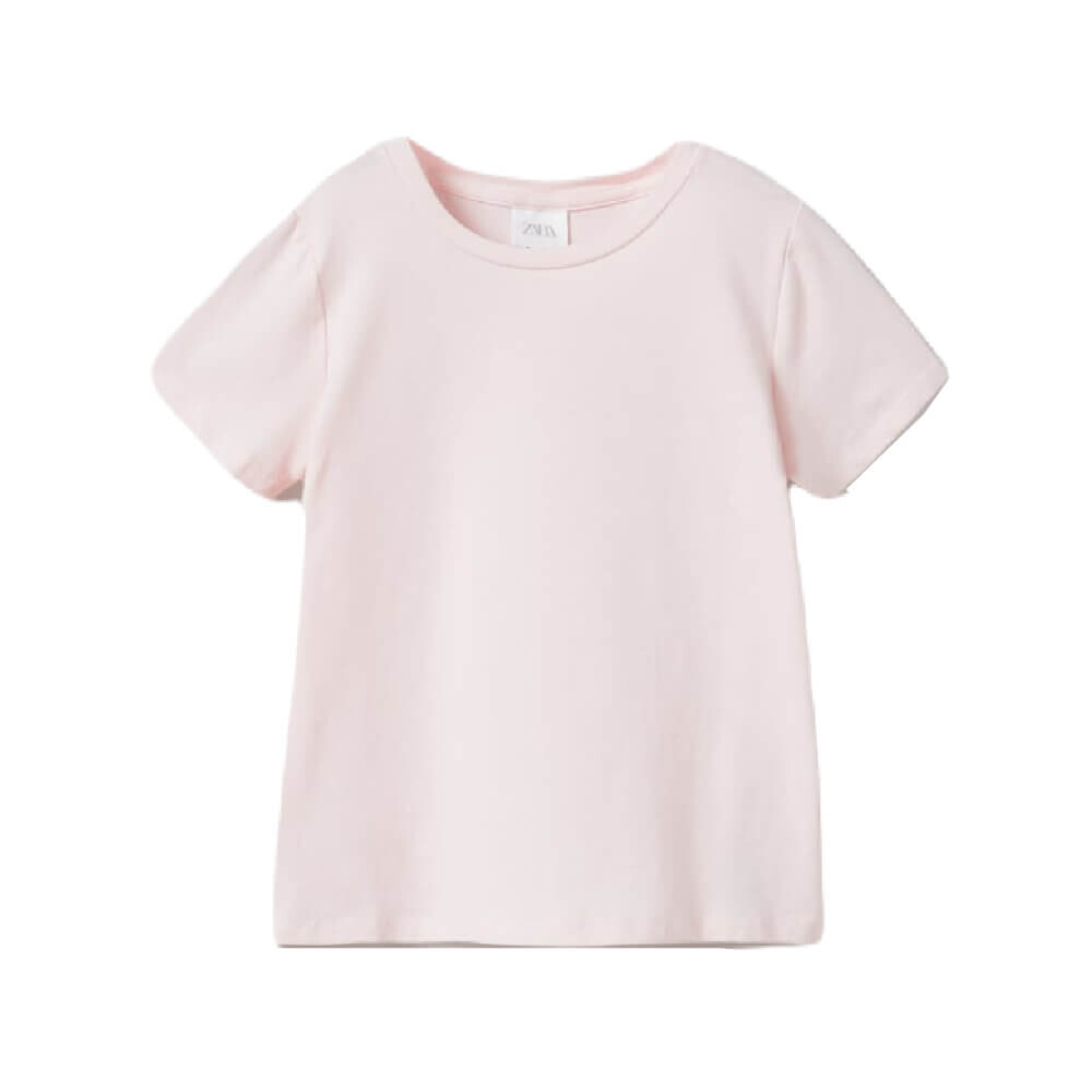 

Футболка Zara Kids Basic, светло-розовый
