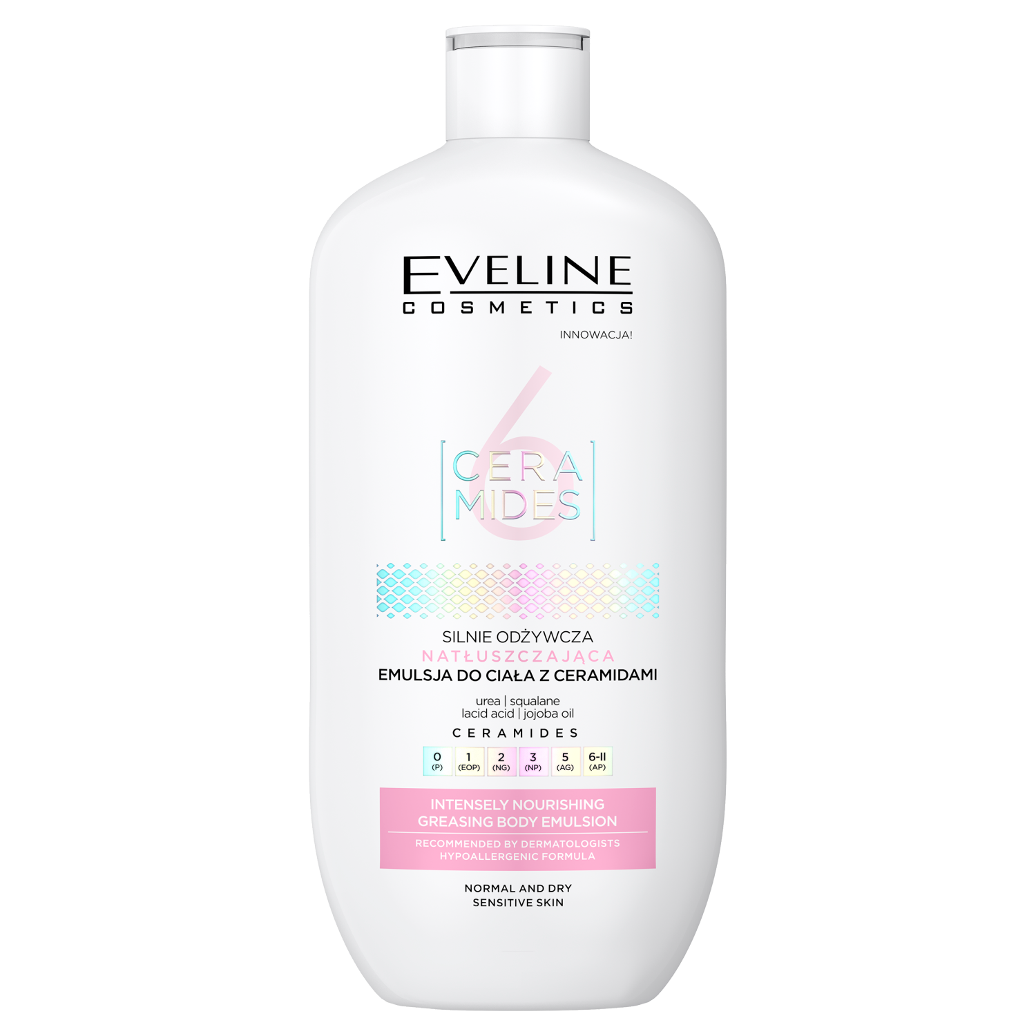 Eveline Cosmetics Ceramids питательная эмульсия для тела, 350 мл
