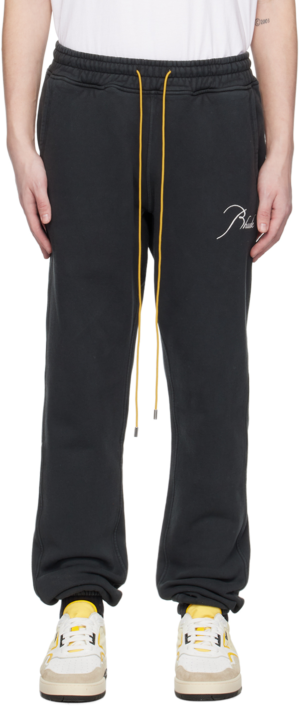 Черные классические брюки для отдыха Rhude