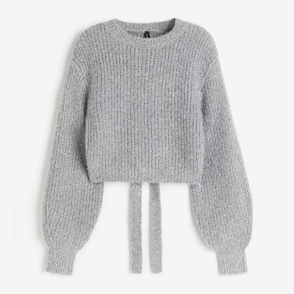 

Свитер H&M Open-back, светло-серый