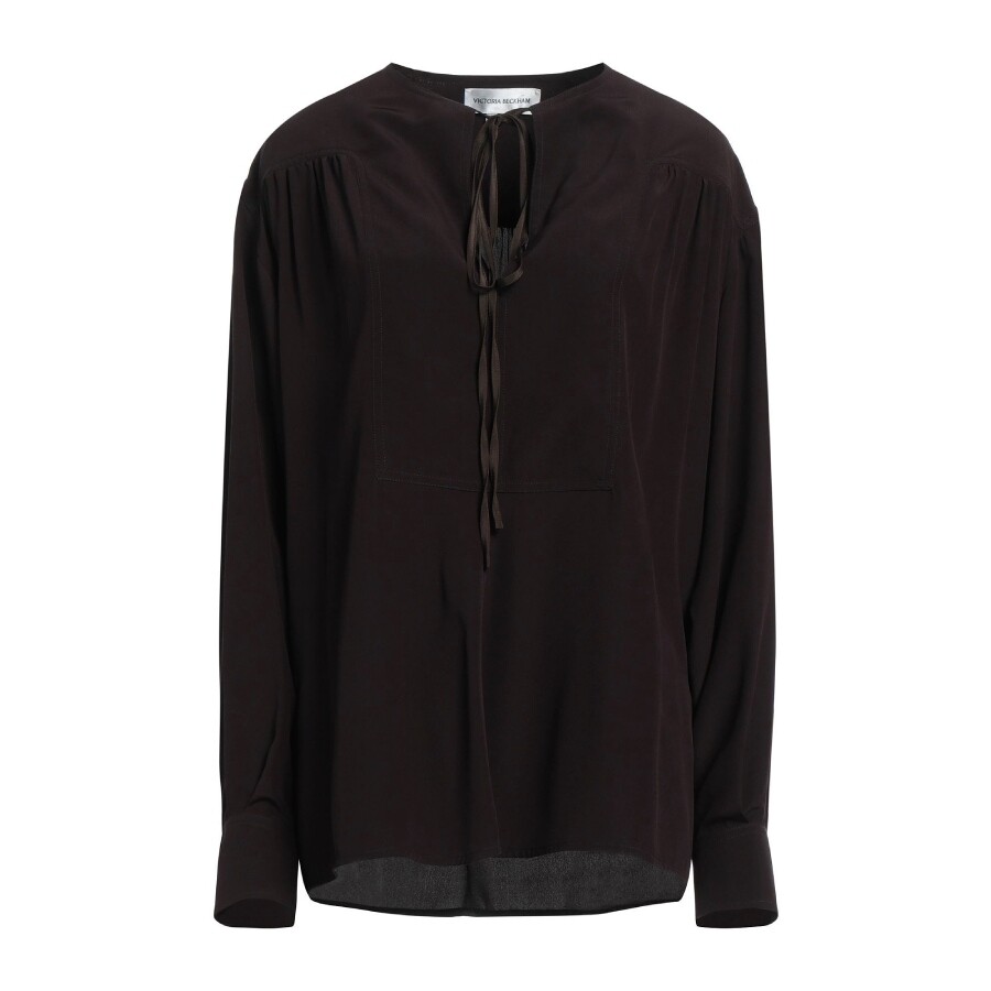 

Блуза Victoria Beckham Silk, темно-коричневый