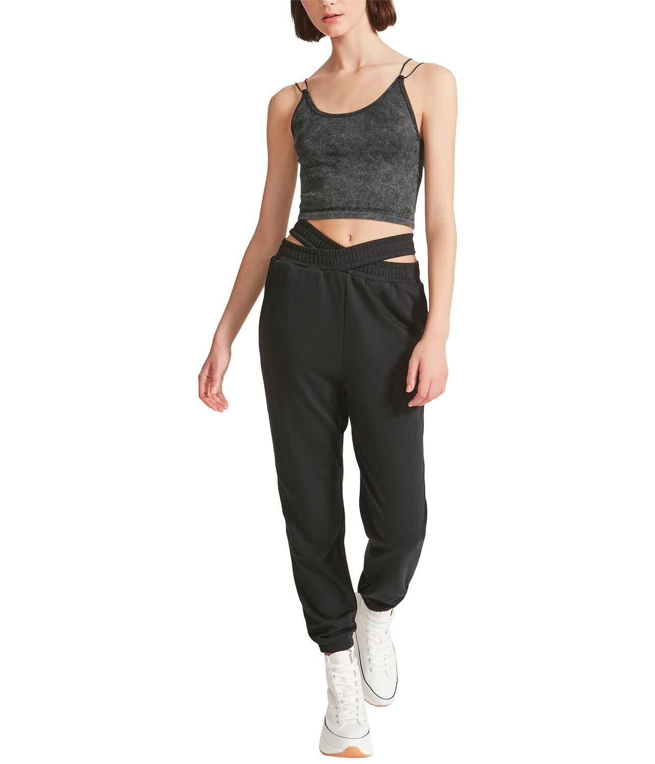 

Джогггеры Madden Girl, Joggers with Hip Cutouts, Серый