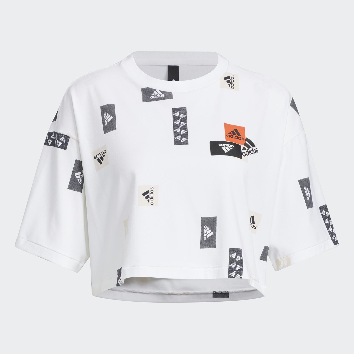 

Топ Adidas Professional Sports Training Short Sleeve, белый/мультиколор