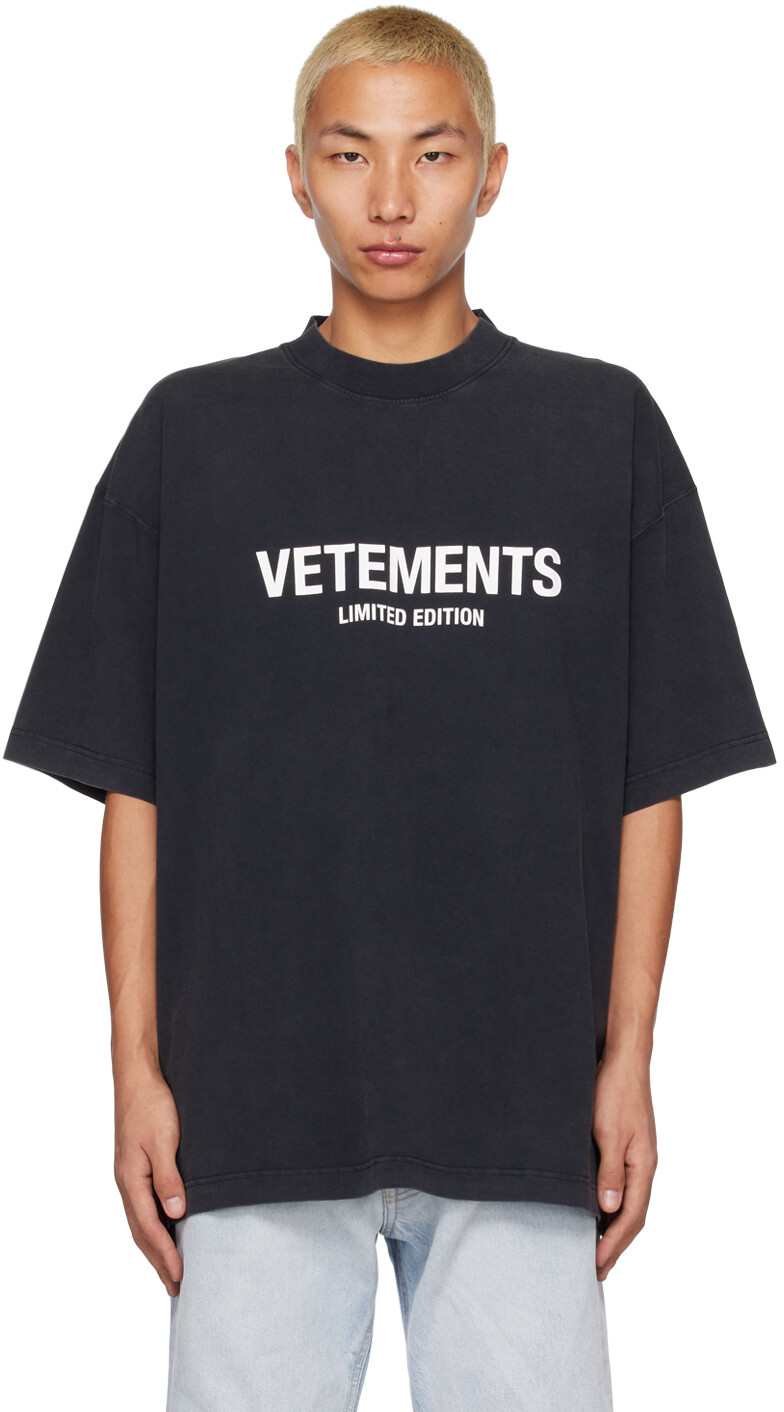 

Черная футболка \Limited Edition\"" VETEMENTS, Черный