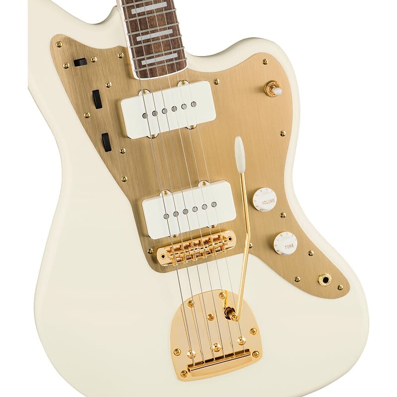 

Squier 40th Anniversary Jazzmaster Gold Edition - олимпийский белый