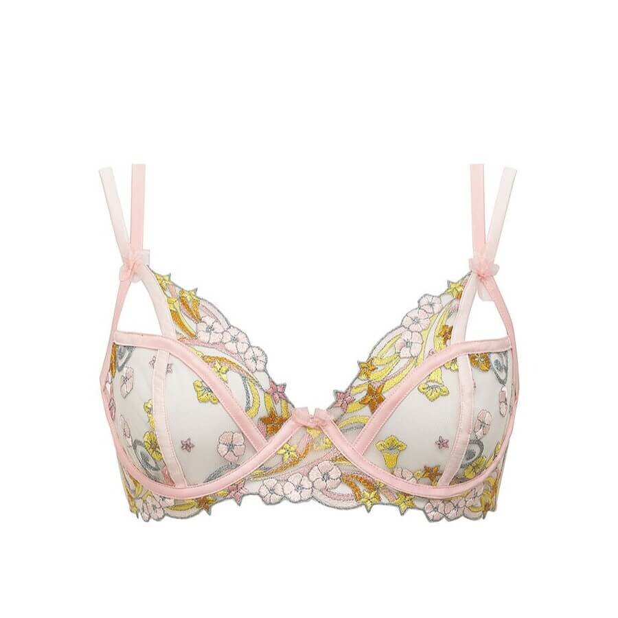 

Бюстгальтер на косточках For Love & Lemons Swirly Star, золотой