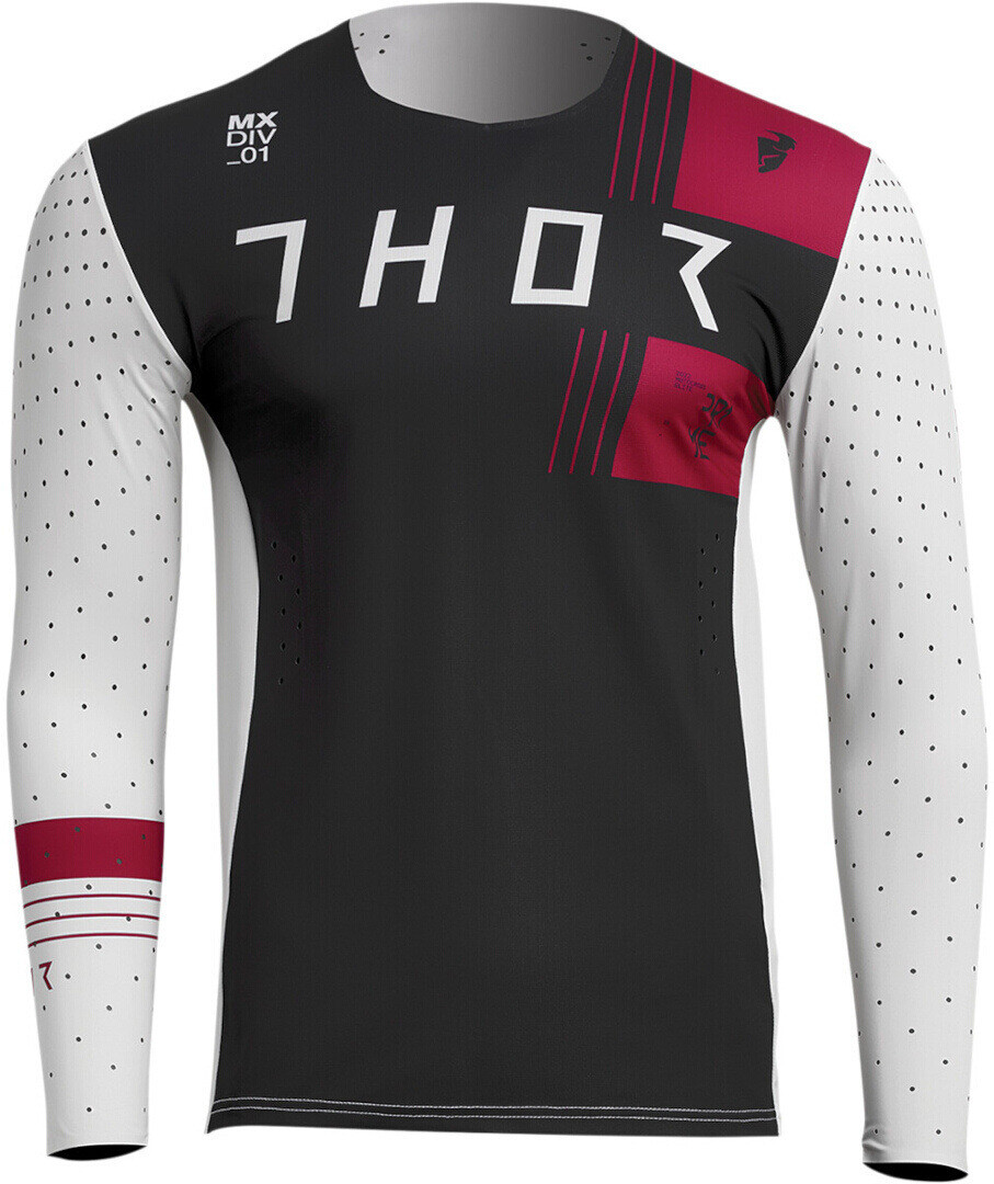 

Кофта Джерси Thor Prime Strike для мотокросса, черный/белый/красный