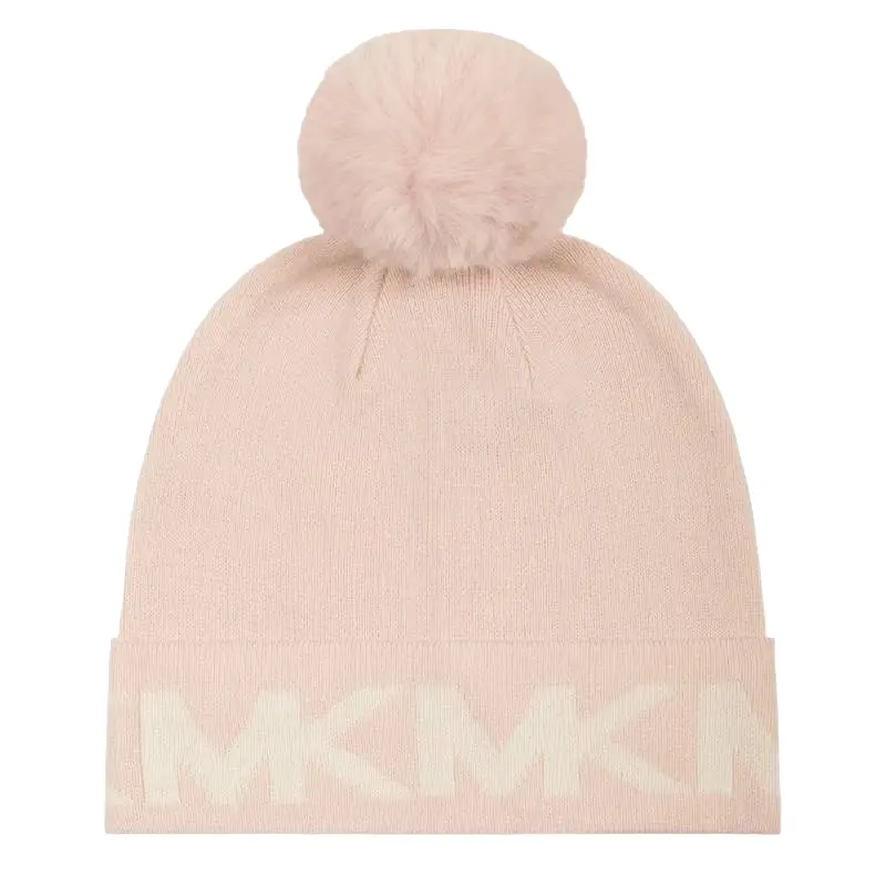 

Шапка Michael Kors Inverse Stacked Beretto, розовый