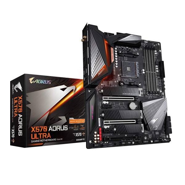 Материнская плата GIGABYTE X570 AORUS ULTRA цена и фото