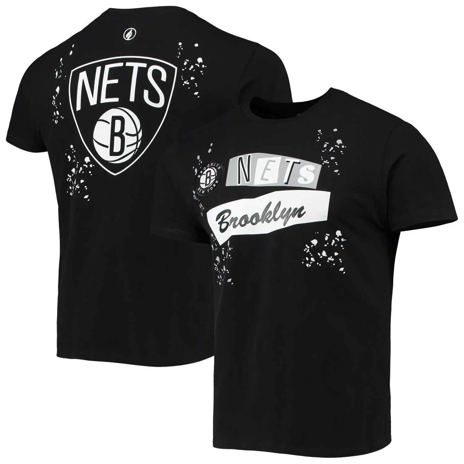 Мужская черная футболка Brooklyn Nets Confetti