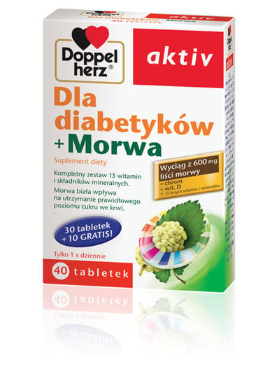 Doppelherz Актив для диабетиков + Шелковица, пищевая добавка, 30 таблеток