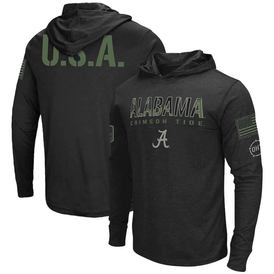 

Футболка с длинным рукавом Colosseum Alabama Crimson Tide, черный
