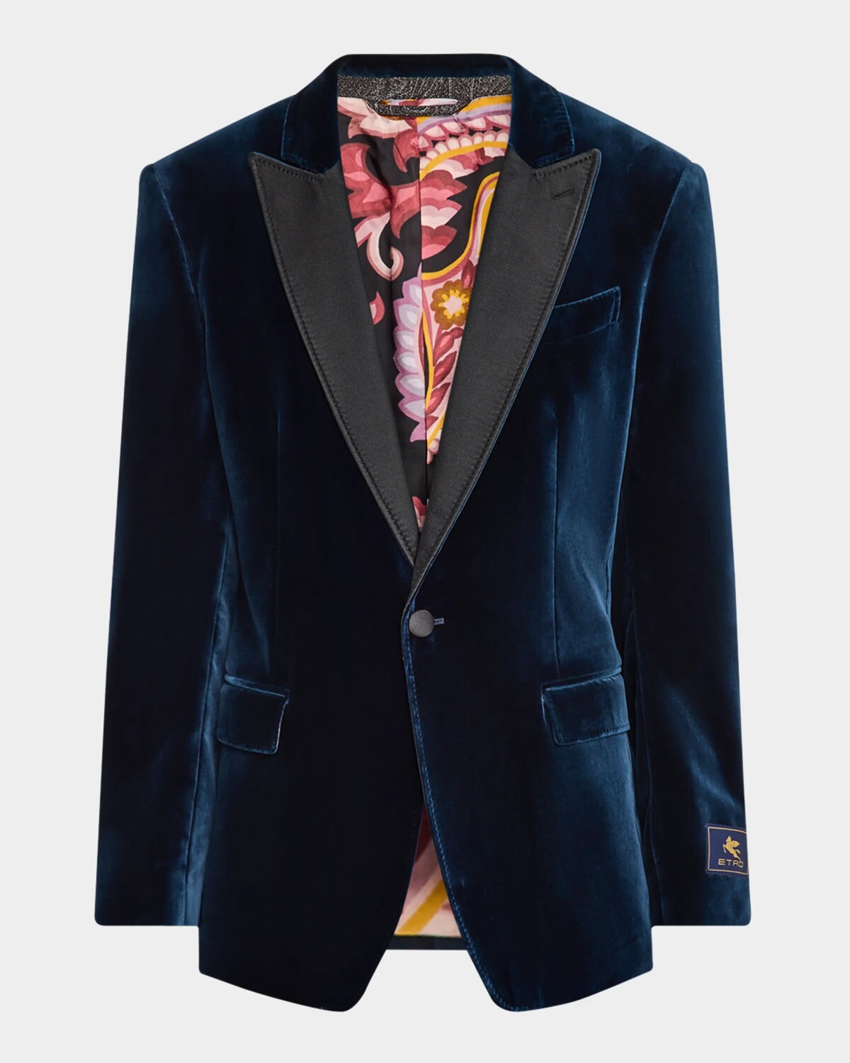 

Мужской бархатный вечерний пиджак Etro, цвет Dark Blue 7