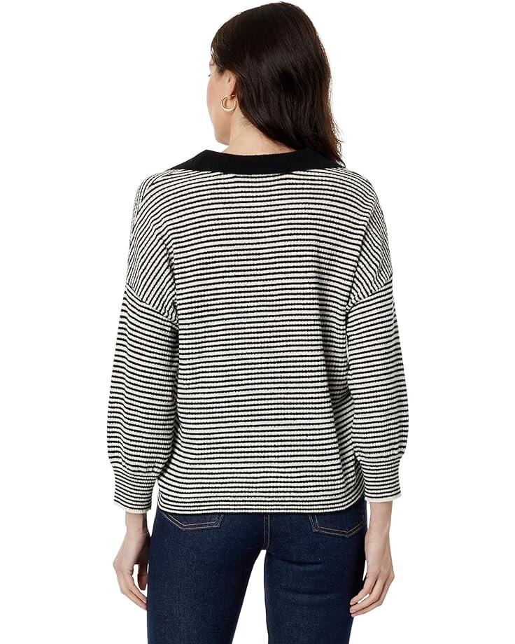 

Свитер Lilla P Easy Polo Sweater, цвет Black/Ivory