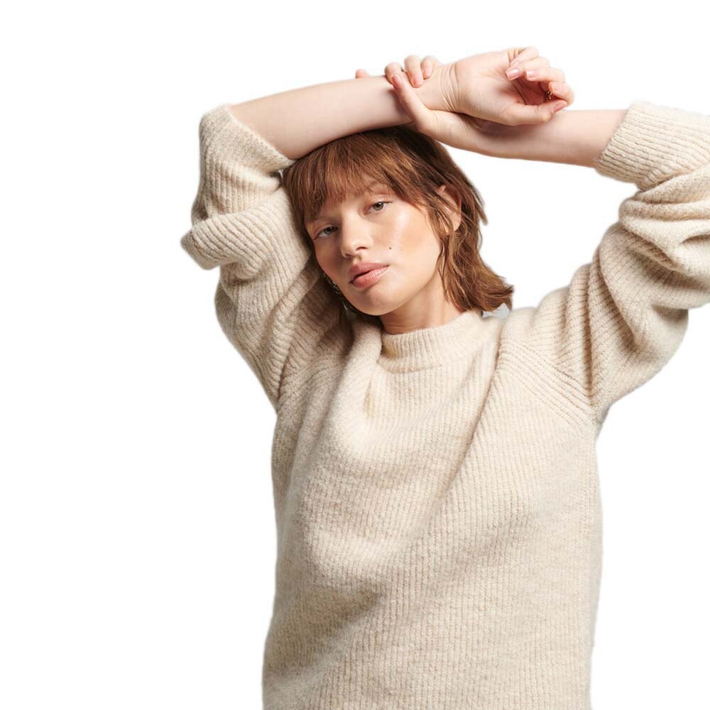 

Толстовка Superdry Vintage Essential Rib, бежевый