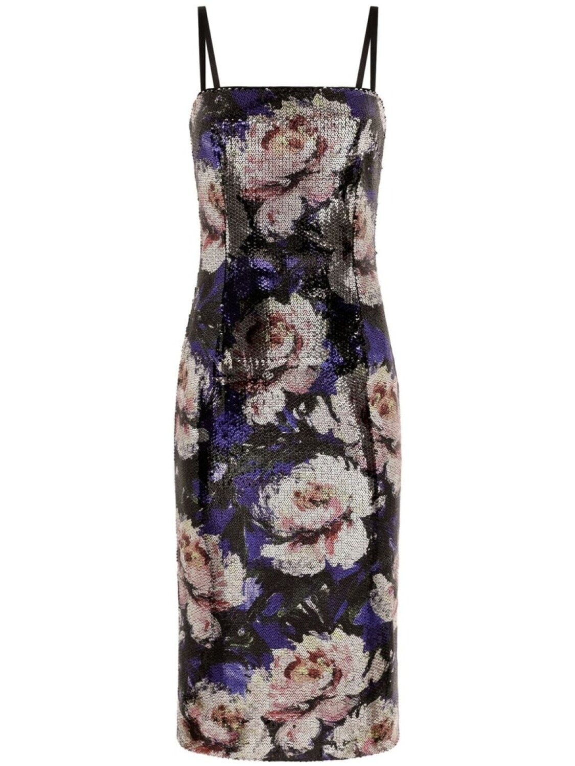 

Dolce & Gabbana платье миди с пайетками, фиолетовый