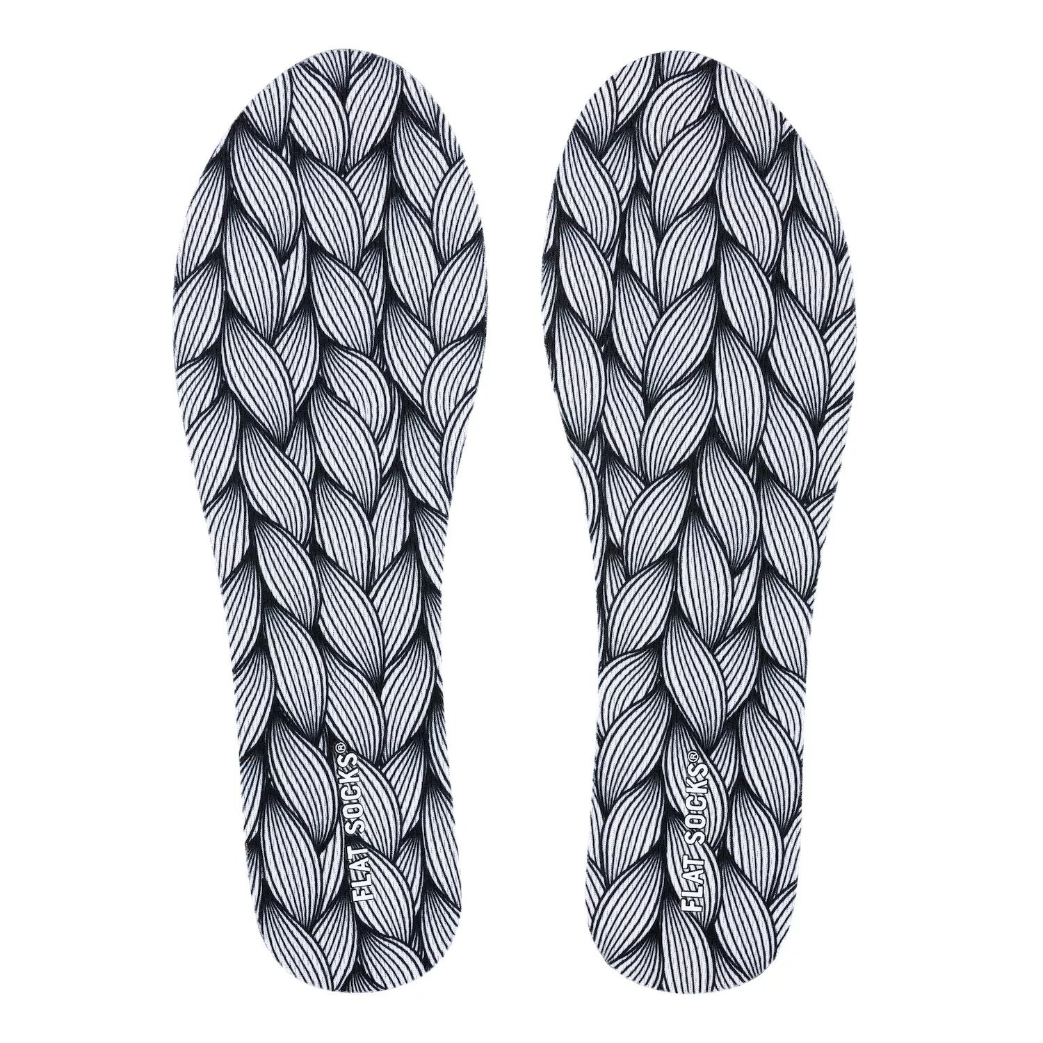 

Женские носки на плоской подошве с принтом. Подкладка для обуви Flat Socks