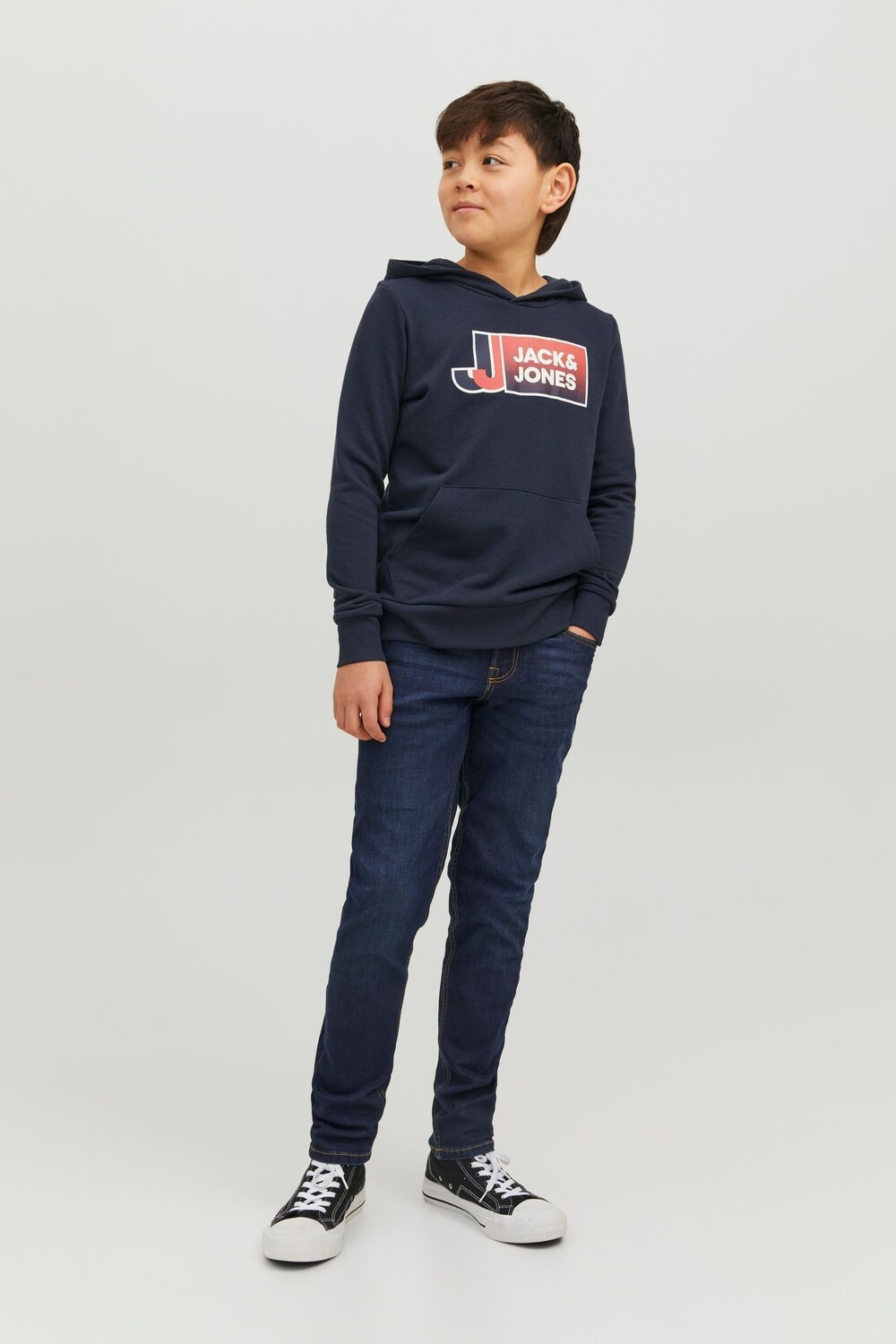 

Джинсы узкого кроя с зауженными штанинами Jack & Jones, синий