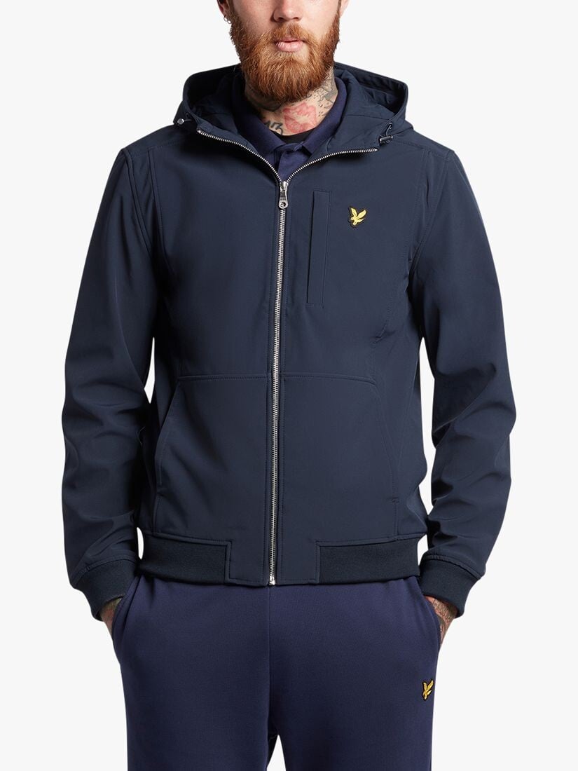 

Куртка Soft Shell с капюшоном Lyle & Scott, темно-синий