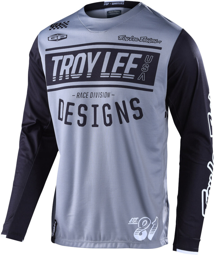 

Джерси Troy Lee Designs GP Gear Race81 Мотокросс, серые, Серый