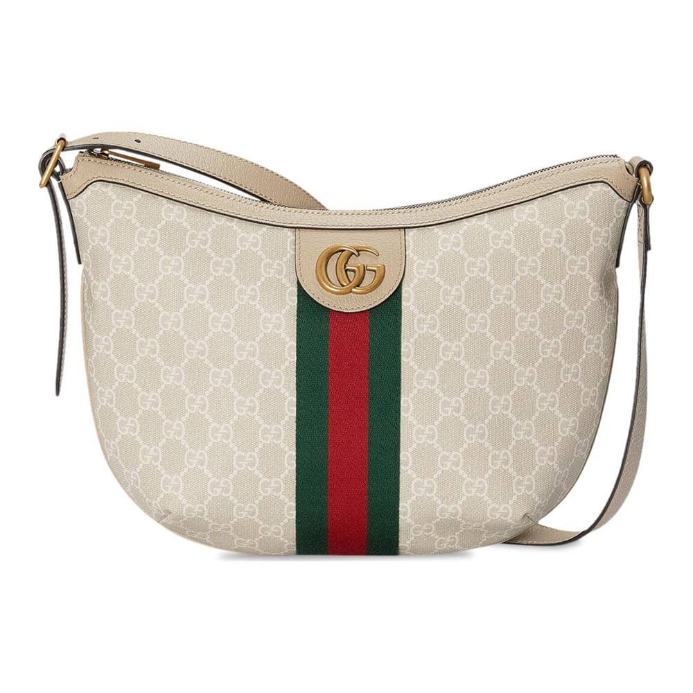 Сумка Gucci Ophidia GG Small Shoulder, кремовый - фото