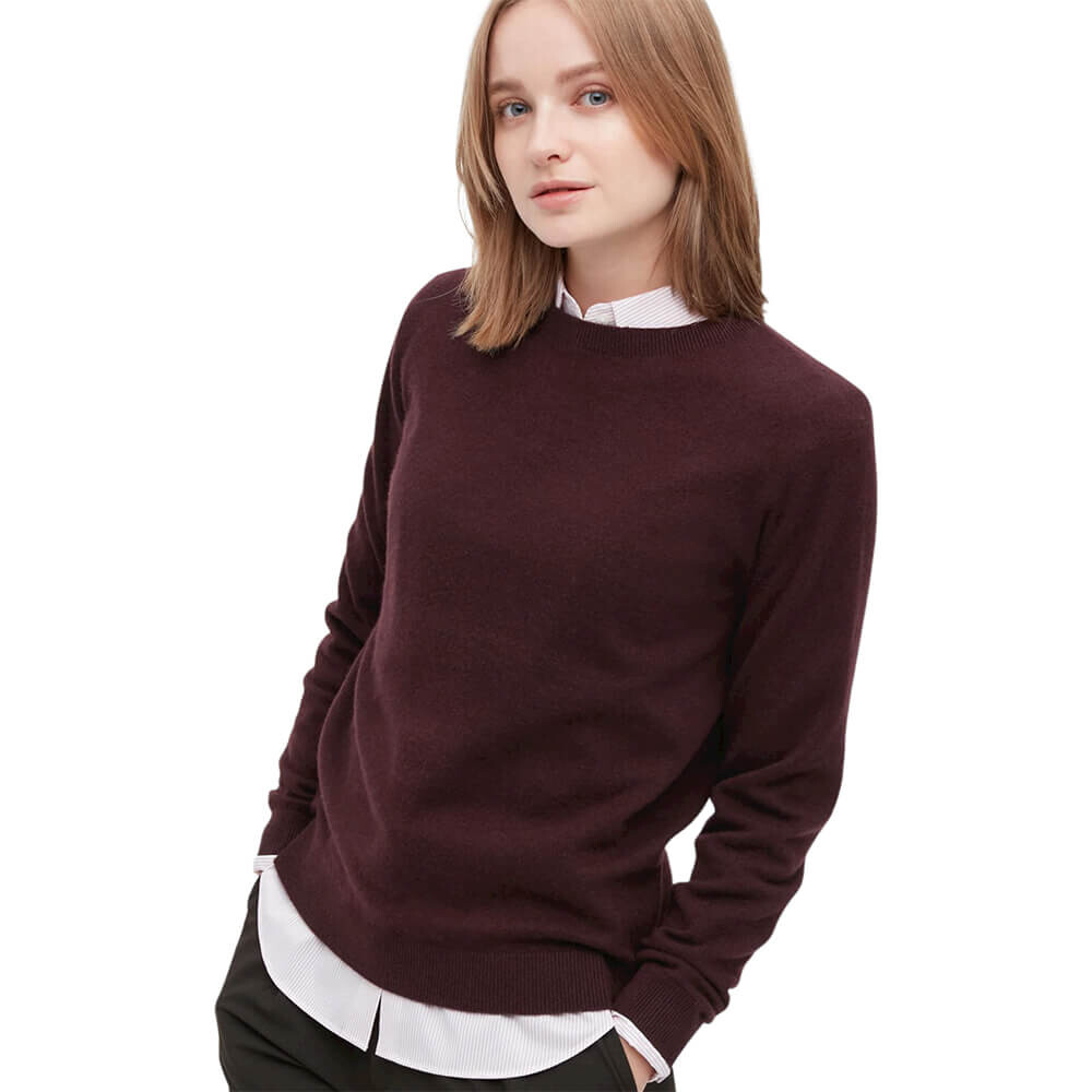 

Джемпер Uniqlo Cashmere 3D Knit Seamless, бордовый