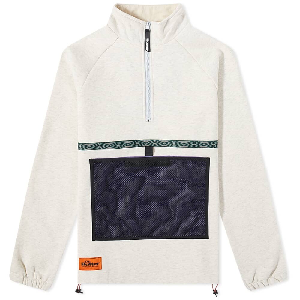

Толстовка Butter Goods Mesh Fleece 1/4 Zip Sweat, Серый