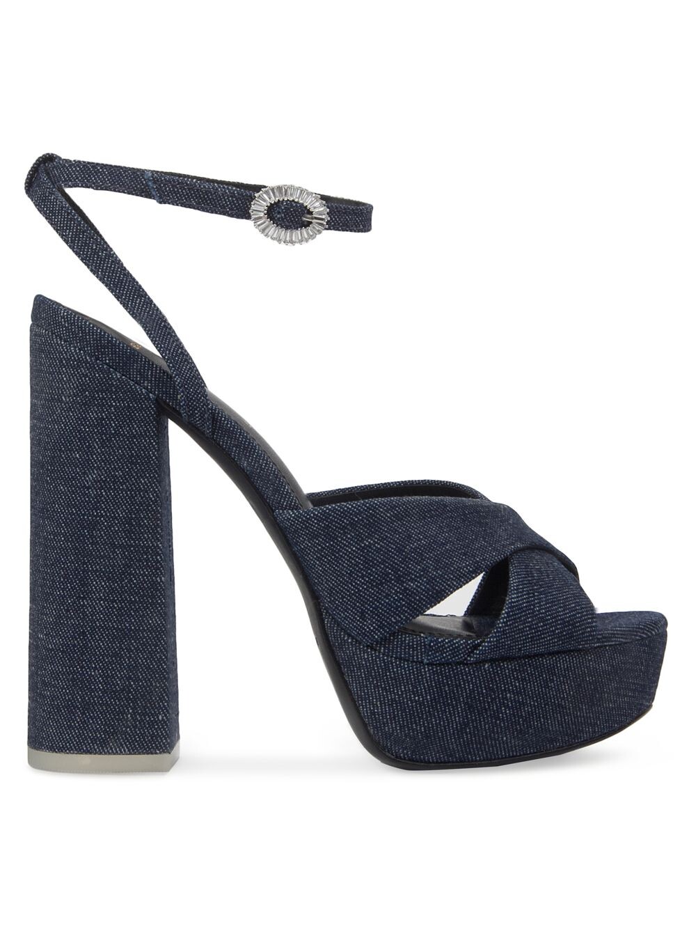 

Джинсовые босоножки на высоком каблуке Hannah Black Suede Studio, синий