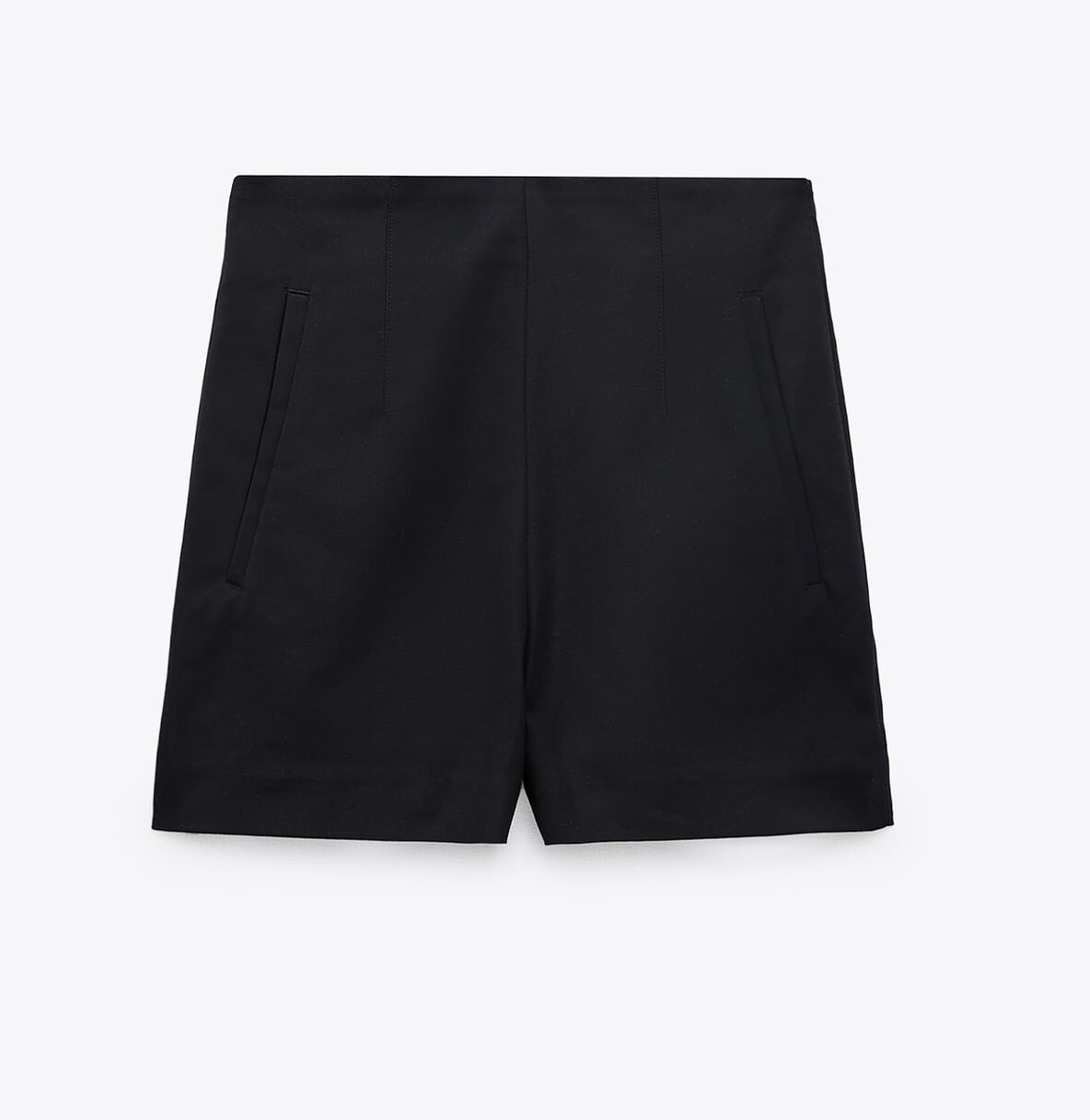 

Шорты Zara High-waist Bermuda, черный