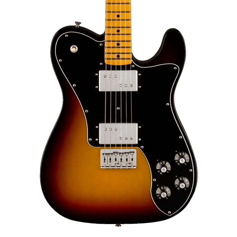 Fender American Vintage II 1975 Telecaster Deluxe Maple Fingerboard 3-Color Sunburst Электрогитара с чехлом