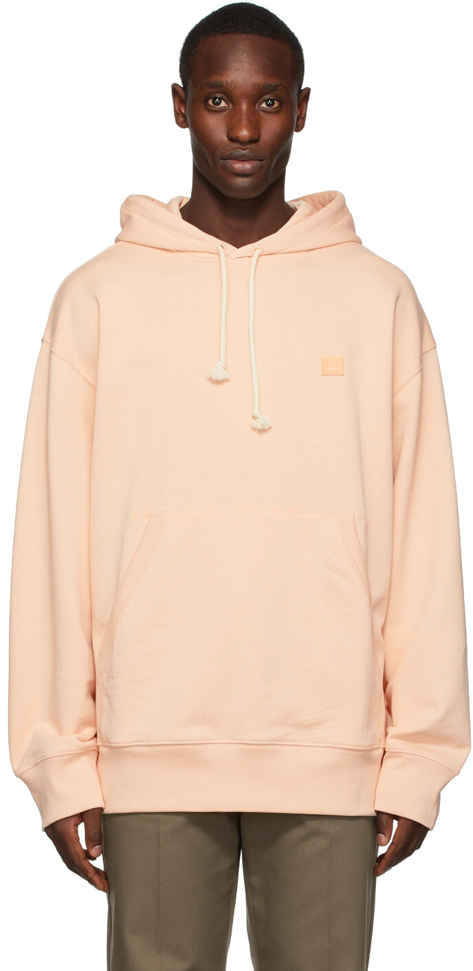 

Худи розового цвета с нашивками Acne Studios