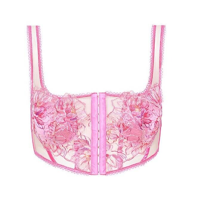 

Бюстье For Love & Lemons Hibiscus Embroidery, розовый