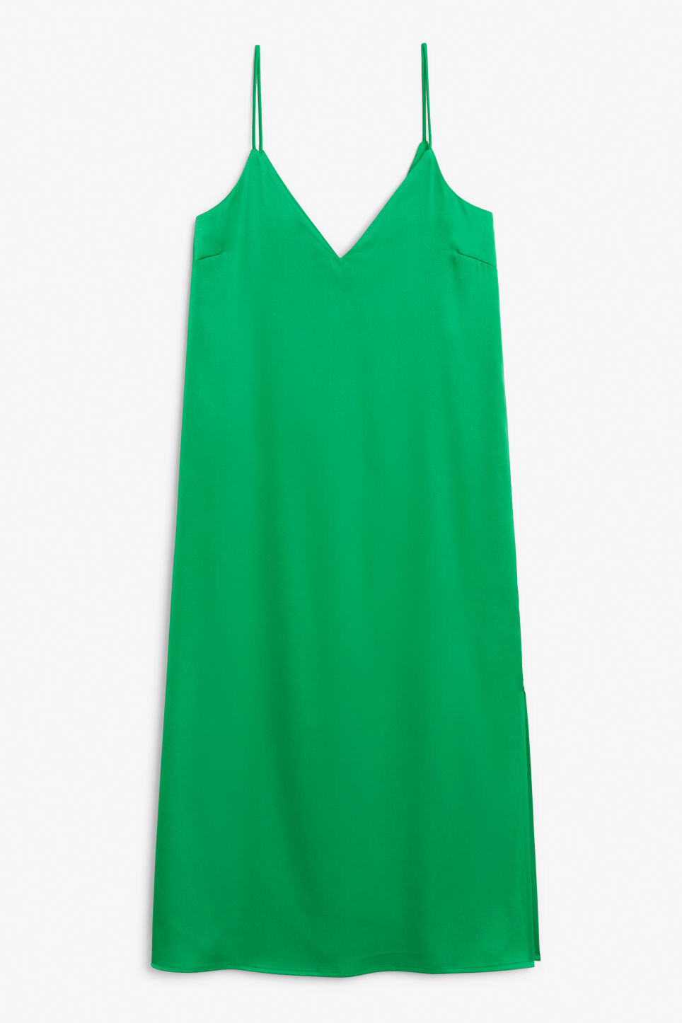 

Длинное платье-комбинация Monki, зеленый