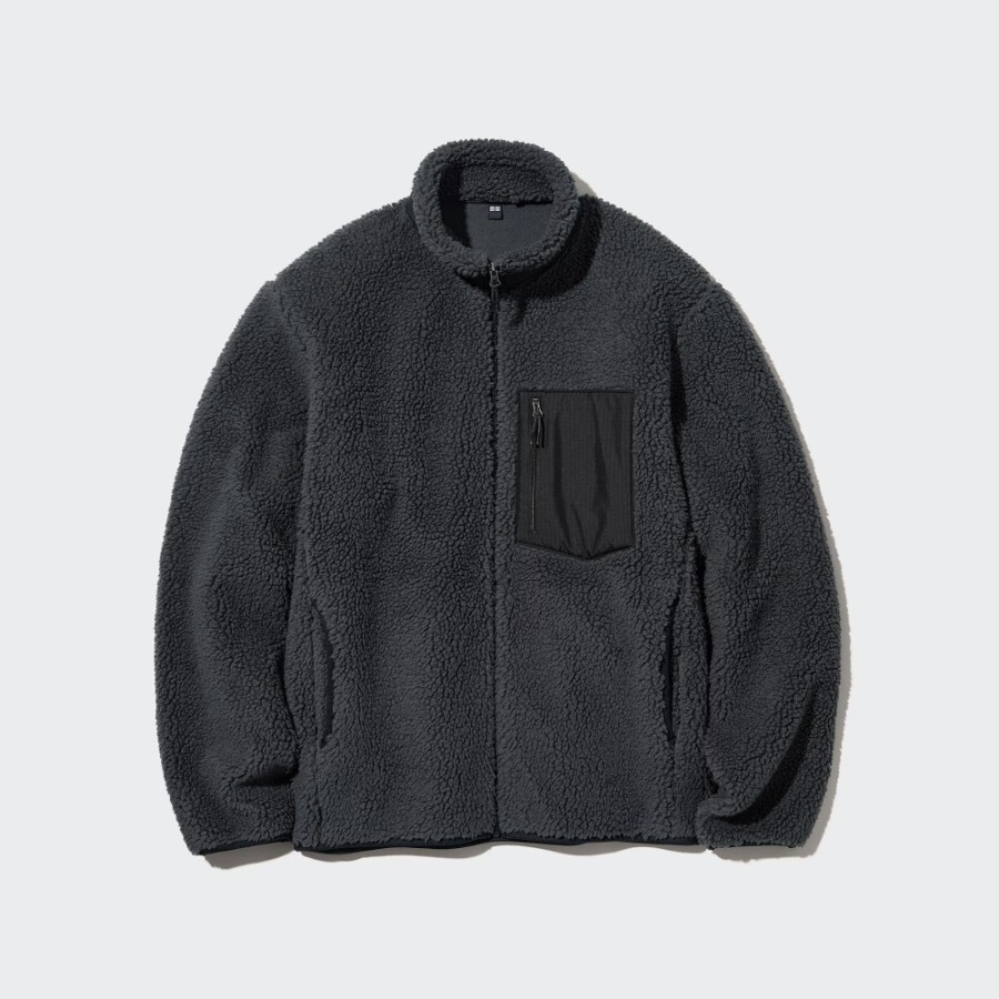 

Куртка Uniqlo Unisex Windproof Outer Fleece, темно-серый