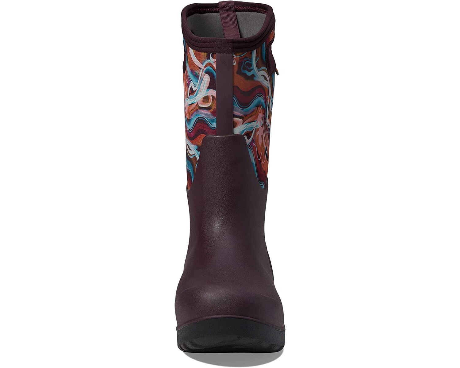 

Ботинки Neo - Classic Tall Glossy Abstract Bogs, бургундия мульти