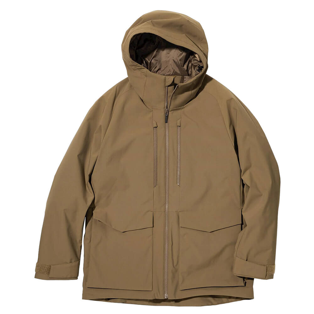 

Пуховик Uniqlo Hybrid Down 3D Cut, коричневый