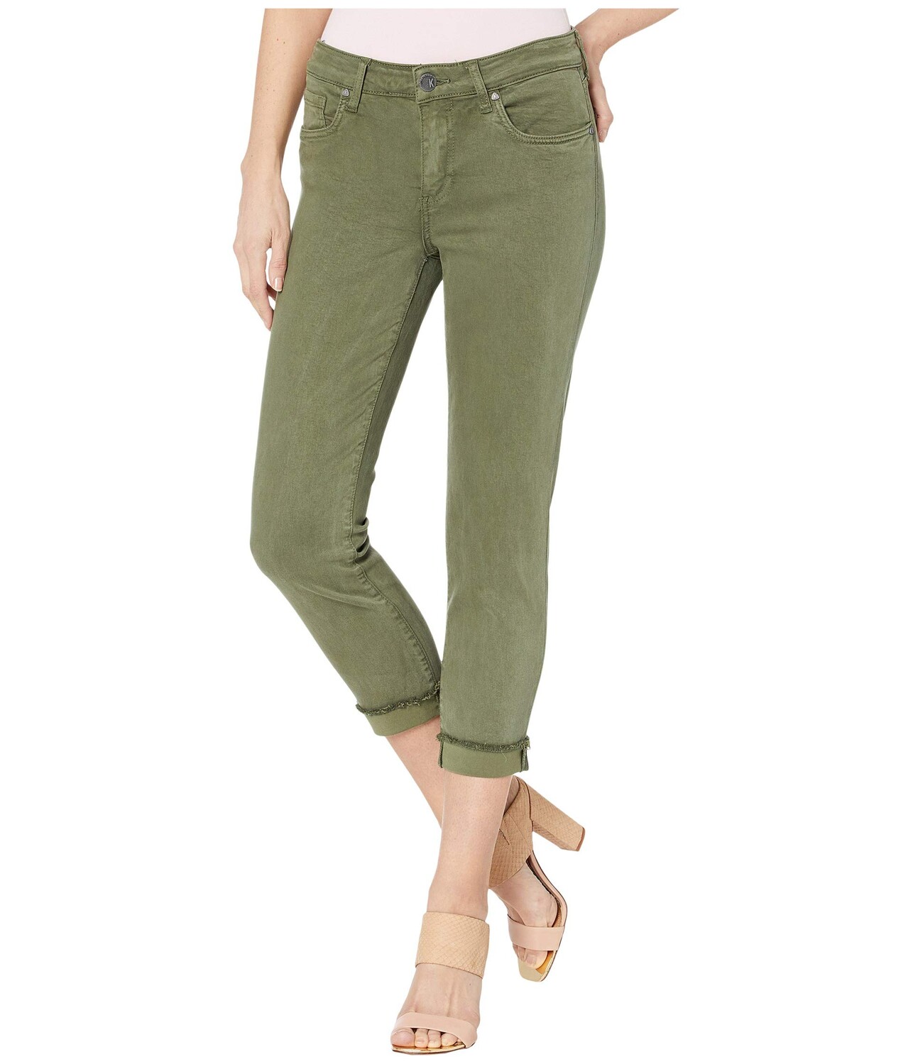 

Джинсы KUT from the Kloth, Amy Crop Straight Leg Jeans
