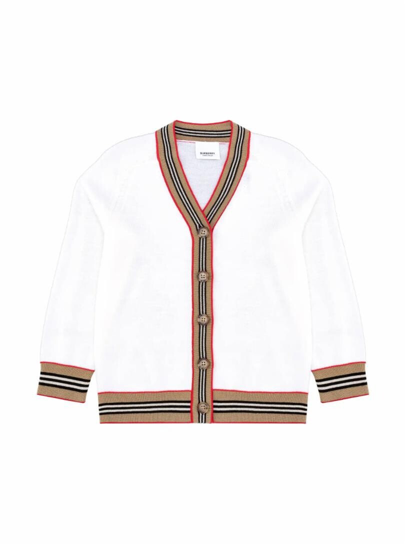 

Шерстяной кардиган с логотипом Burberry