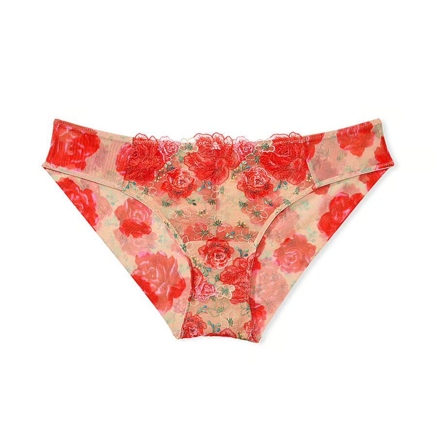 

Трусы Victoria's Secret Dream Angels Floral Embroidery Cheekini, красный