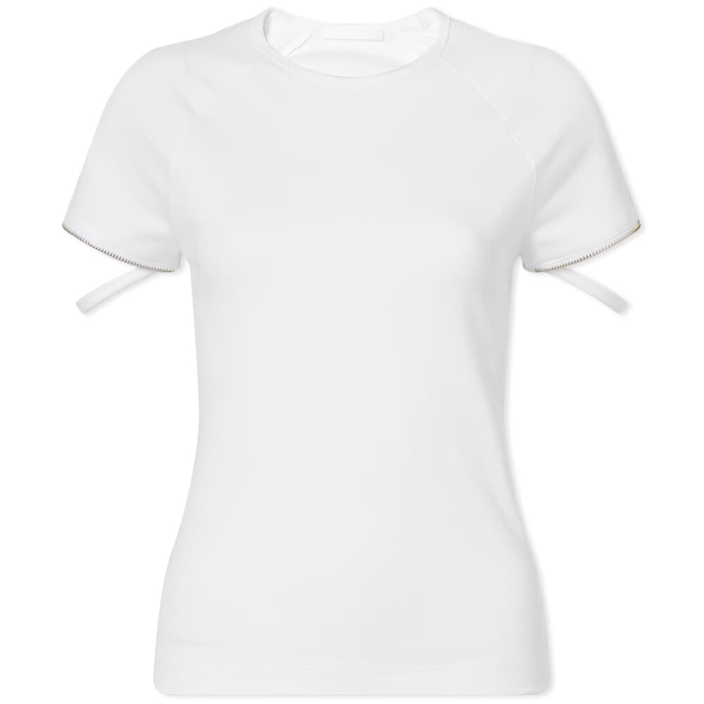 

Футболка Helmut Lang Zip Sleeve Baby Tee